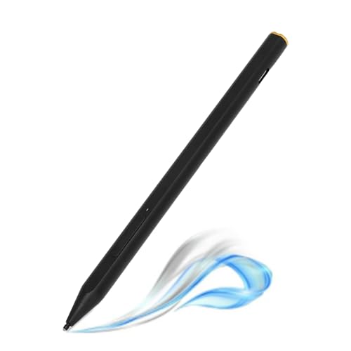 Garsent Magnetischer Eingabestift für Touchscreens, 4096 Druckstufen Eingabestift für Transformer Vivobook Flip Envy Pavilion X360, mit 2 Spitzen (Schwarz) von Garsent