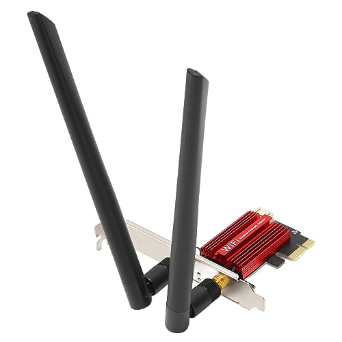 Garsent PCIE WiFi 6-Karte, AX1800 Pro Bluetooth 5.2 802.11ax Dualband 5 GHz 2,4 GHz WLAN-Karte, PCI E Wireless-Netzwerkkarten für Desktop-PC, Unterstützt Windows 11 10 von Garsent