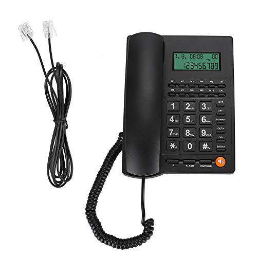 Garsent Schnurgebundenes Telefon, englisches Telefon für Geschäftsanrufe mit Anrufer-ID-Anzeige für das Home Office-Hotelrestaurant, schwarz Garsent Schnurgebundenes Telefon, englisches Telefon für Geschäftsanrufe mit Anrufer-ID-Anzeige für das Home Office-Hotelrestaurant, schwarz von Garsent