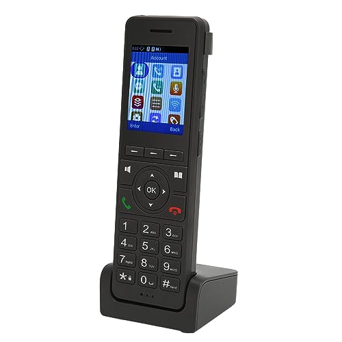 Garsent Schnurloses Festnetztelefon mit 2,4-Zoll-Farbbildschirm, 4G-Netzwerk, Fester Basis, Intelligenter Geräuschunterdrückung, Sprachkommunikation für den Heim- und Bürogebrauch von Garsent