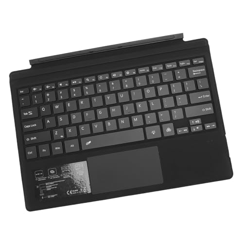 Garsent Tastatur für Surface Pro 7/ Pro 7 Plus/Pro 6/ Pro 5/ Pro 4 12,3 Zoll/Pro 3, Tragbares Bluetooth 5.0 Wireless, Touchpad-Farbe mit Hintergrundbeleuchtung, Type Cover für Surface von Garsent