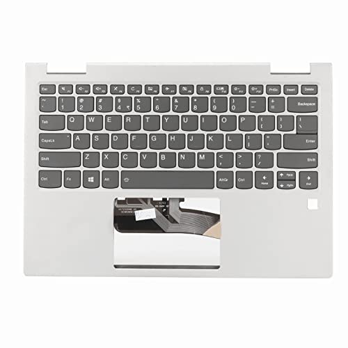 Garsent Tastatur für Yoga 730 13IKB, Silberne Handballenauflage, Hintergrundbeleuchtung, Stabiles Metall, Einfache Installation, Standardgewicht, Metallmaterial von Garsent