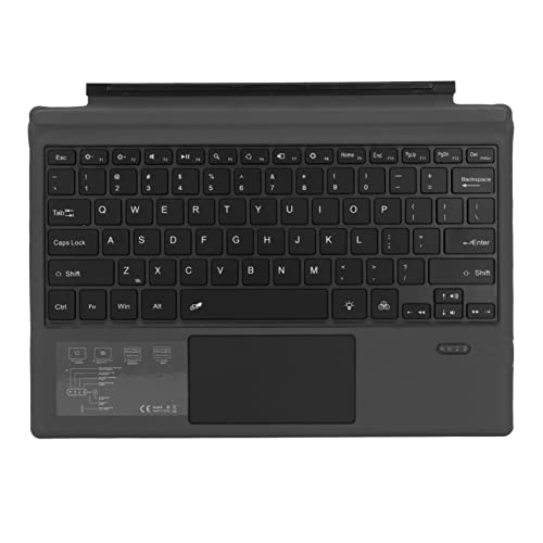 Garsent Tastatur mit Hintergrundbeleuchtung für Microsoft Surface Pro 7 Plus, Pro 3 12,3-Zoll-Tablets, Wiederaufladbare, Tragbare, Kabellose Tastatur, 7-farbige von Garsent