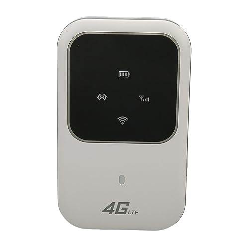 Garsent Tragbarer 4G-WLAN-Router, Mobiler Hotspot mit 2100-mAh-Akku, 150 Mbit/s Download-Geschwindigkeit, Weltweites WLAN, Taschen-WLAN für Unterwegs, für Telefon, Laptop, Desktop von Garsent