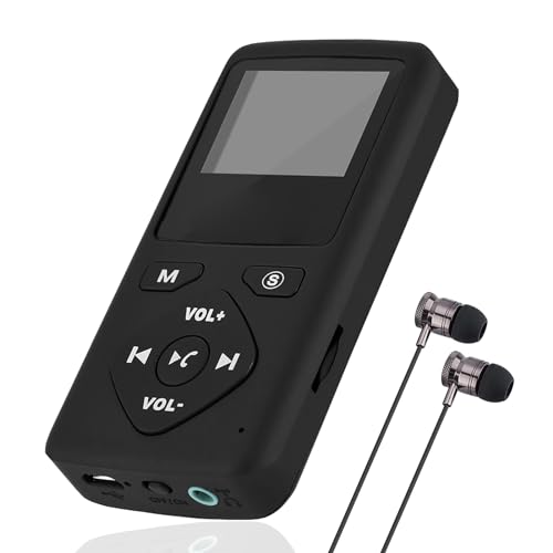 Garsent Tragbares Digitales Radio, PersöNliche Tragbare Digital Radio, Mp3 Player Miniradio,Wiederaufladbare Batterie, Tragbares Handfunk Mit KopfhöRer, Walking Oder Jogging von Garsent