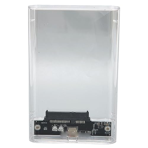 Garsent USB 3.1-zu-Festplattengehäuse, 10-Gbit/s-Übertragung, Transparenter PC, Einfache Verbindung, Weitgehend Kompatibel, Plug-and-Play, 2,5-Zoll-SSD-Gehäuse für PC von Garsent