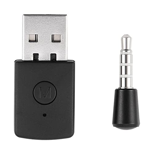 Garsent USB Bluetooth 4.0 Adapter für Playstation 4, Kabelloser Bluetooth Audio Adapter Empfänger, USB 4.0 Bluetooth Adapter/Dongle-Empfänger und Sender für PS4, Plug and Play von Garsent