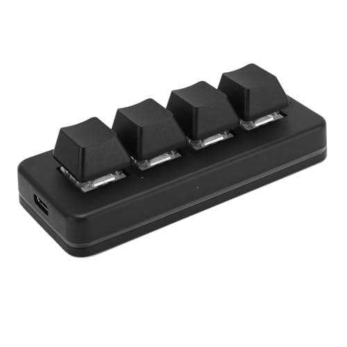 Garsent USB-Makro-Mechanische Gaming-Tastatur, Dual-Mode-Tastatur mit RGB-Hintergrundbeleuchtung, Kompaktes Layout mit Blauem Schalter und Multifunktionaler S-Taste für von Garsent