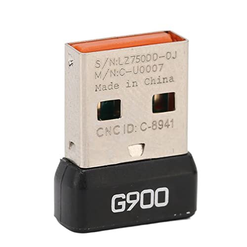 Garsent USB-Unifying-Empfänger, Drahtlose 2,4-G-Technologie Kleiner Bluetooth-Dongle-Adapter, Einfach zu Tragen, für Logitech G900 Chaos Spectrum Wireless Mouse von Garsent