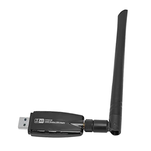 Garsent USB WiFi Adapter für Desktop-PC, 1200 Mbit/s Dual Band Wide Range WiFi Dongle, Unterstützt Analog Ap, für Android für Linux für Windows XP für Win7 für Win8 für Win10 von Garsent
