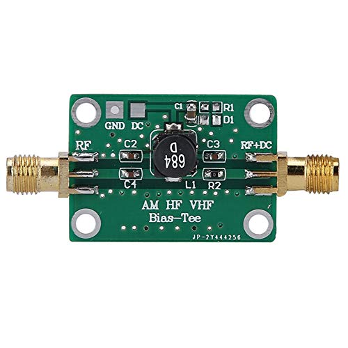 Garsent Verstärker Bias Tee, 25k -100MHz RF Breitbandverstärker Koaxial Feed Bias Tee für HAM Radio RTL SDR LNA von Garsent