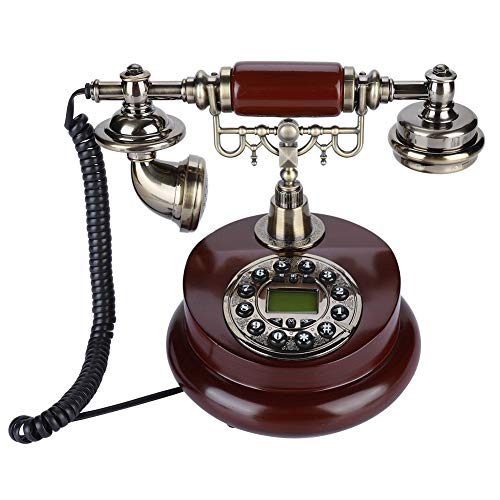 Garsent Vintage Schnurgebundenes Telefon, Retro Festnetztelefon Nostalgietelefon mit LCD Display für Tischdeko von Garsent