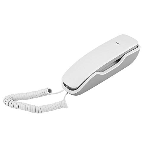 Garsent Wandmontage Schnurtelefon, Wahlwiederholungsfunktion Stummschaltung/Mute - Analog Telefon für Büro Home(Weiß) von Garsent