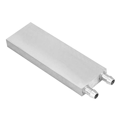 Garsent Wasserkühlblock, Aluminium-CPU-Kühler, Wasserkühlblock, Flüssigkeits-Wasserkühler, Kühlkörper-System für PC, Laptop, 40 x 120 x 12 mm von Garsent