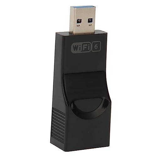 Garsent WiFi 6-Adapter Dualband 1800 Mbit/s für PC11/10 mit WPA3-Verschlüsselung, 2x2dBi-Antenne, USB 3.0, Plug and Play von Garsent