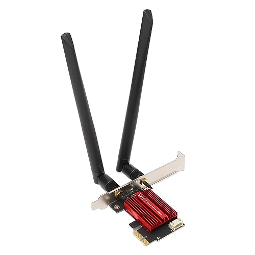 Garsent WiFi 6 PCIe WiFi-Karte für Desktop-PC, 802.11A B G N AC Dual Band Wireless Adapter mit MU MIMO, Bluetooth 4.2, für Win 7 Win 8 Win 10 Win 11 von Garsent