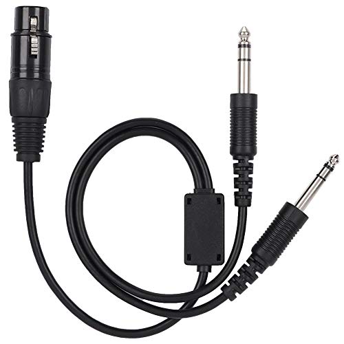 XLR Luftfahrtkopfhörer auf Dual-Stecker GA 5 Adapter, Flugzeug-Audiokabel, Luftfahrtkopfhörer XLR Luftfahrtkopfhörer auf Dual-Stecker GA 5 Adapter, Flugzeug-Audiokabel, Luftfahrtkopfhörer von Garsent