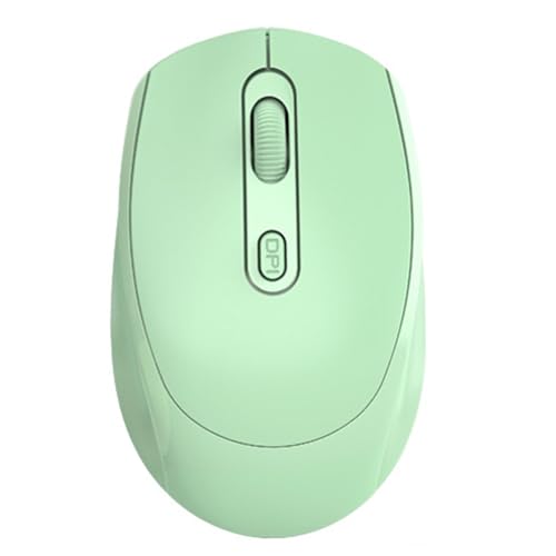Kabellose Maus, 2,4 GHz Bluetooth Dual-Mode Optische Maus, 1600 DPI Ergonomisches Design, Hochpräzise Computermaus, 500 MAh Langlebige Gaming-Maus (Green) von Garsent