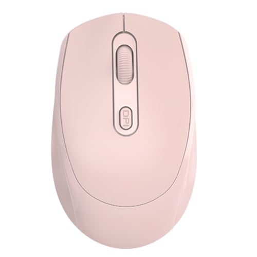 Kabellose Maus, 2,4 GHz Bluetooth Dual-Mode Optische Maus, 1600 DPI Ergonomisches Design, Hochpräzise Computermaus, 500 MAh Langlebige Gaming-Maus (PINK) von Garsent