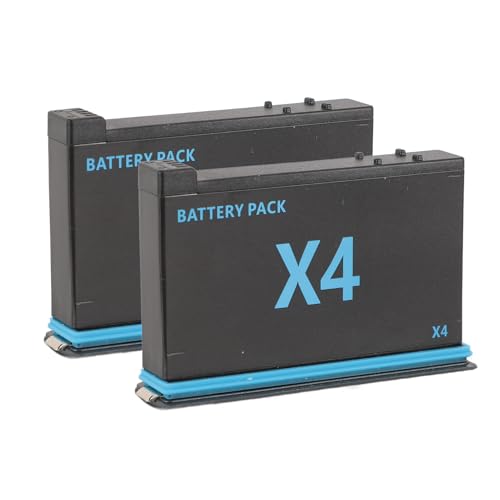 Kamera-Akku, 2 Packungen 2500 MAh Ersatzakkus für die Insta 360 X4-Kamera und 3-Kanal-Schnelllade-Hub für den X4-Akku, mit USB-Typ-C-Kabel Kamera-Akku, 2 Packungen 2500 MAh Ersatzakkus für die Insta 360 X4-Kamera und 3-Kanal-Schnelllade-Hub für den X4-Akku, mit USB-Typ-C-Kabel von Garsent