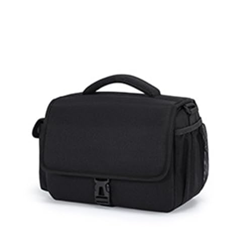 Kamera -Sling -Beutel, 600D Water Proof Camera Crossbody Case, Tragbare Schnelle Zugang Abnehmbarer Partition (CN Large Black (1 Kamera 3 Objektiv)) von Garsent