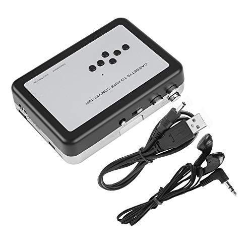 Kassettenkonverter Tragbare Kassettenspieler in MP3-Konverter Stereo-USB-Kassette Digitales Band MP3 Musik Player Walkman Konvertieren von Kassetten auf MP3, Plug-and-Play von Garsent