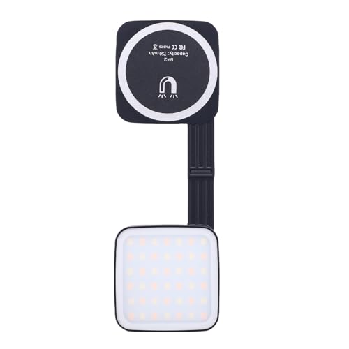 LED Doppelseite Magnetic Selfie Light, Wiederaufladbares Telefon Fill Light Clip, Einstellte 3 Lichtmodi, 2500 Bis 6500.000, Zweiseitige Falten Tragbare Videolicht für Make -up von Garsent