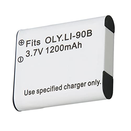 Li 90B Akku für TG5 TG4 SP100 TG3 SH 1 SH2 SH3 SH50 SH60 XZ 2, für GR3 GRIII GR3X Kamera Ersatzakku, 1200 MAh, Sicher und Zuverlässig von Garsent