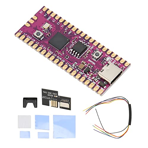Mikrocontroller-Board für RasPi RP2040, Dual Cores ARM Cortex M0+ Cores, 16 MB Onboard-QSPI-Flash-Speicher, Unterstützung Mehrerer Software, für NGC Gamecube (Schwarz) von Garsent