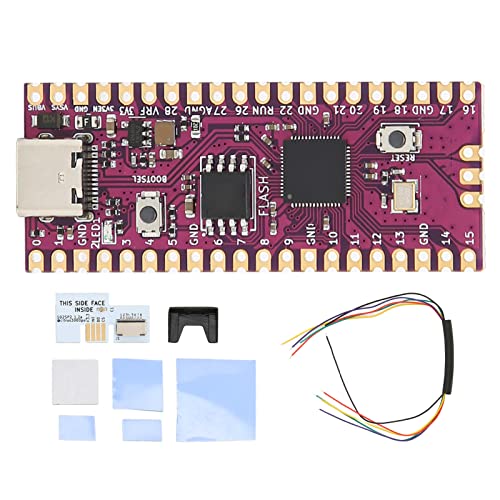 Mikrocontroller-Board für RasPi RP2040, Dual Cores ARM Cortex M0+ Cores, 16 MB Onboard-QSPI-Flash-Speicher, Unterstützung Mehrerer Software, für NGC Gamecube (Weiß) von Garsent