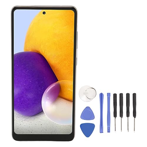 OLED-Bildschirm-Ersatz für Galaxy A72 5G 4G, 6,7-Zoll-Touchscreen-Digitizer-Baugruppe mit Fingerabdrucksensor, für SM A725 SM A725F DS SM A725M DS SM A726B DS (Weiss) von Garsent