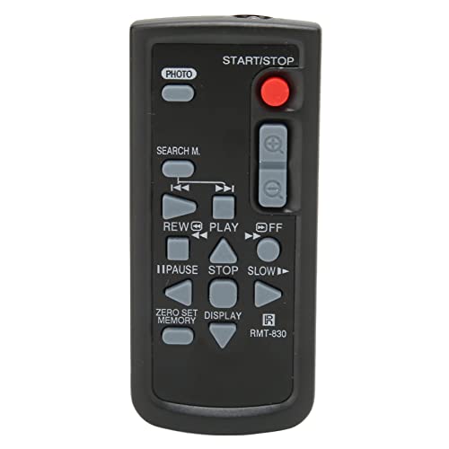 RMT 830 Fernbedienung für -Camcorder, Ersatz-Camcorder-Fernbedienung, Stabil und Empfindlich, Einfach zu Bedienen, Angenehm zu Berühren von Garsent