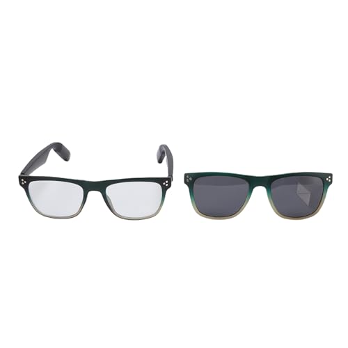 Smart Glasses für Männer und Frauen, Sonnenbrille mit Wasserdichtem IPX4-Augenschutz, Anti-Blaulicht, Eingebautem Mikrofon, Sprachsteuerung, Bluetooth 5.3-Brille mit von Garsent