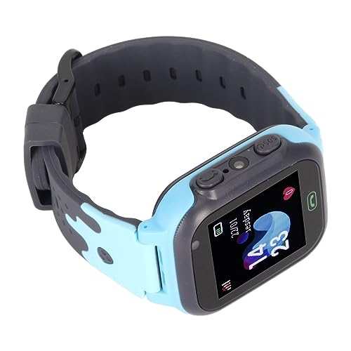 Smartwatch, 1,44 Zoll Farb-Touchscreen, Smartwatch, 2G GSM, Telefonanruf, LBS-Positionierung, SOS-Spiele, Klassenzimmermodus (Blue) von Garsent