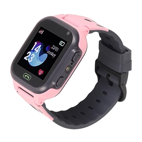 Smartwatch, 1,44 Zoll Farb-Touchscreen, Smartwatch, 2G GSM, Telefonanruf, LBS-Positionierung, SOS-Spiele, Klassenzimmermodus (PINK) von Garsent