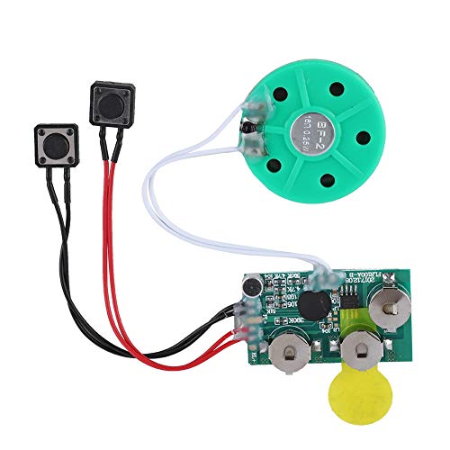 Sound Chip Modul, Beschreibbare Sprachmodul 4 Minuten DIY beschreibbare Sprachchip Musik Soundchip Modul, Wiederbespielbarer Stimm Soundaufzeichnungschip Grußkarte DIY Geschenk von Garsent