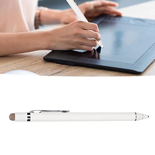 Stylus Digital Pen für Touchscreens, Hochempfindlicher Active Pencil Fine Point Stylus Pen, kein Pairing oder Apps Erforderlich, für Mobiltelefone und Tablets (Weiß) von Garsent