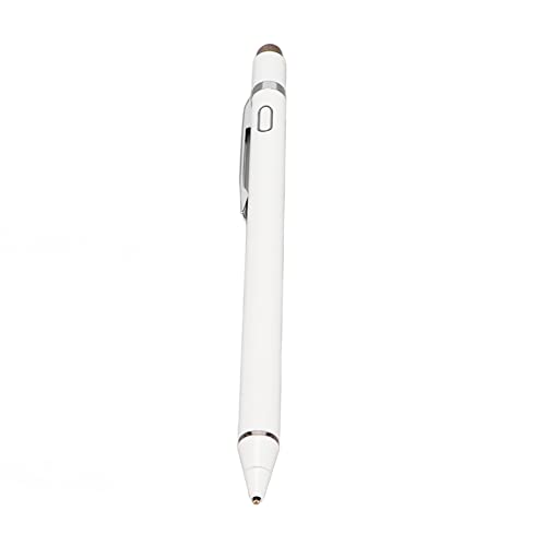 Stylus Digital Pen für Touchscreens, Hochempfindlicher Active Pencil Fine Point Stylus Pen, kein Pairing oder Apps Erforderlich, für Mobiltelefone und Tablets (Weiß) von Garsent