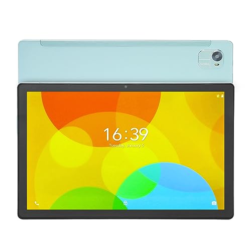 Tablet 2-in-1-Tablet 10 Zoll, 4G-Mobilfunk-Tablet mit Dual-SIM-Kartensteckplatz, 12 GB + 256 GB, Octa-Core-12-Megapixel-Kamera, USB-C-Schnittstelle, 8800 MAh (Grün) von Garsent