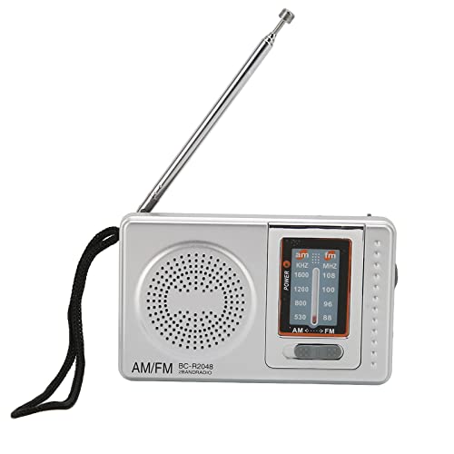 Tragbares Radio AM FM, Persönliches Transistorradio mit Eingebautem Lautsprecher, Digitales Notfallradio, Batteriebetrieben mit 2 AA-Batterien, für Heimreisen, Unterhaltung, Arbeit, Notfälle von Garsent