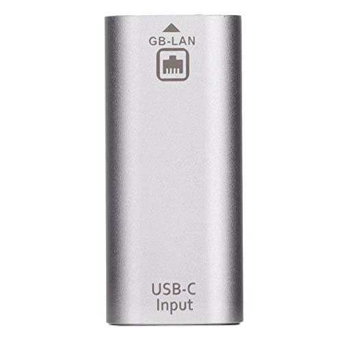 Typ-C-Buchse auf Gigabit-RJ45-Netzwerkanschlussadapter, 1000 Mbit/s USB-C-auf-Ethernet-Adapter, Schnelleres und Zuverlässigeres Netz, Kompatibel mit Den Meisten Typ-C- und Laptops, Tablets und Smartph von Garsent