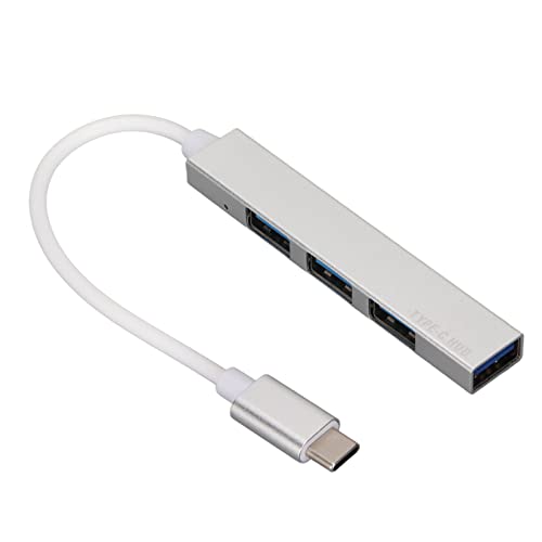 USB-C-Hub, Tragbare -4-in-1-Dockingstation mit Mehreren Anschlüssen, 5-Gbit/s-USB-C-Multiport-Adapter mit 1 USB3.0- und 3 USB2.0-Anschlüssen, für Computer und Andere Geräte mit von Garsent