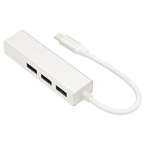 USB C zu Ethernet Adapter, USB 3.0 zu Gigabit Ethernet LAN Netzwerkadapter mit 3 USB3.0 Ports, 1000Mbps Super High Speed, für Windows 7, für OS X, Geeignet für OS Laptop Serie von Garsent