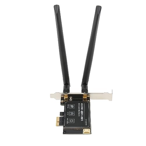 WiFi 6 PCIe Karte AX3000Mbps Dual Band Dual Antenne, BT5.2 MU MIMO OFDMA PCIe Wireless Adapter für PC Desktop Gaming, Entwickelt für PCIe Desktop von Garsent