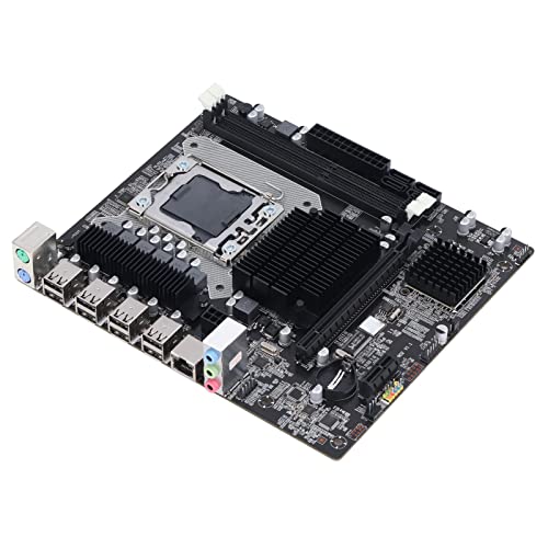 X58-Motherboard, 2 × DDR3-DIMM-CPU-Steckplatz LGA 1366 Gaming-Motherboard, USB2.0-SATA-Anschluss PCB-Motherboard Unterstützt ECC-Speicher, eine 8-polige Steckdose, EIN 24-poliger Stromanschluss von Garsent