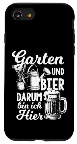 Garten Bier Vatertag Lustig Saufen Spruch Spaß Papa Männer Hülle für iPhone SE (2020) / 7 / 8 von Garten Bier Lustig Vatertag Männer Geschenkidee
