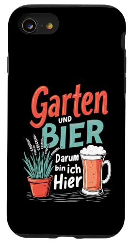 Garten Bier Vatertag Lustig Saufen Spruch Spaß Papa Männer Hülle für iPhone SE (2020) / 7 / 8 von Garten Bier Lustig Vatertag Männer Geschenkidee