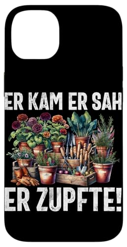 Er Kam Er Sah Er Zupfte Gärtner Pflanzen Bummeln Gärtnern Hülle für iPhone 14 Plus Er Kam Er Sah Er Zupfte Gärtner Pflanzen Bummeln Gärtnern Hülle für iPhone 14 Plus von Garten Florist Pflanzen Gartenbau Hobbygärtner