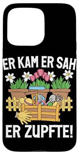 Er Kam Er Sah Er Zupfte Gärtner Pflanzen Gartenarbeit Hülle für iPhone 15 Pro Max Er Kam Er Sah Er Zupfte Gärtner Pflanzen Gartenarbeit Hülle für iPhone 15 Pro Max von Garten Florist Pflanzen Gartenbau Hobbygärtner