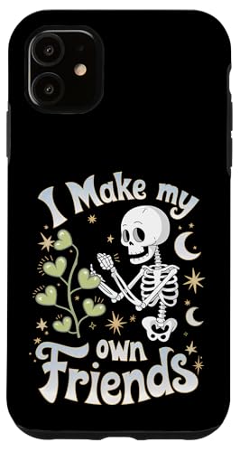 I Make My Own Friends Skelett Pflanze Goth Humor Hülle für iPhone 11 I Make My Own Friends Skelett Pflanze Goth Humor Hülle für iPhone 11 von Gartenarbeit Dark Humor Vintage Lustiges Geschenk